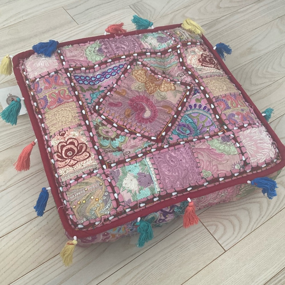 New with tags Beaded Meditation Yoga Pillow